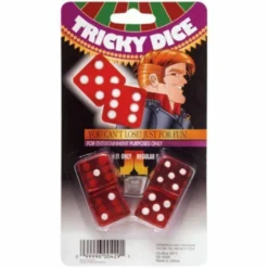 Fun Inc Practical Jokes Loaded Dice 7-11 Tricky Dice