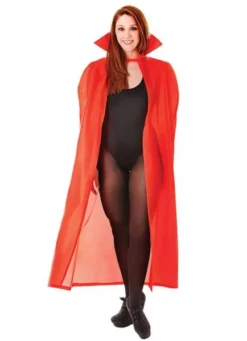 Bristol Novelties Ltd Dracula Cape - 56" Red With Collar
