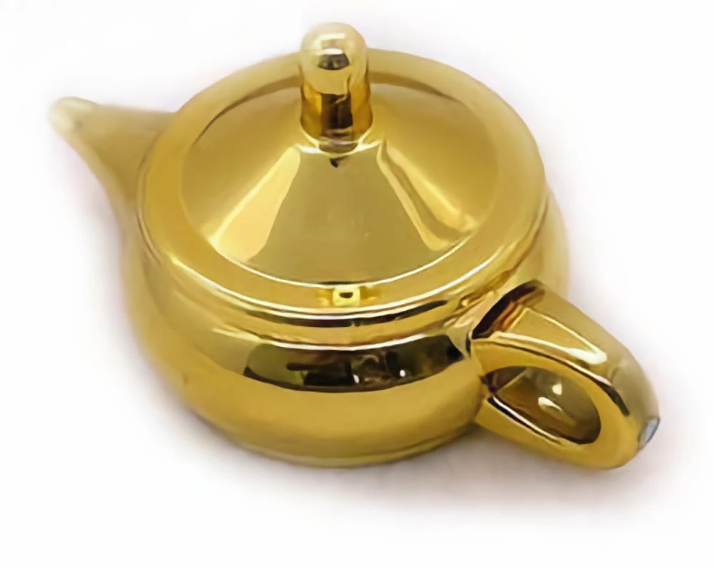 China Money Magic Magic Coin Lamp - Gold Teapot - 10p Version