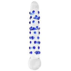1on1 Wholesale Spectrum Nubby Textured Glass Dildo